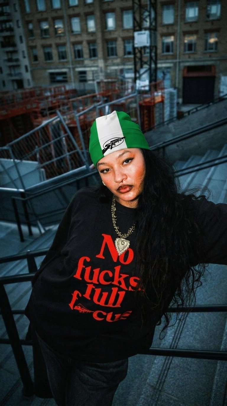 Portrait wearing the Nigeria skull cap